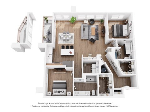 bedroom floor plan  the residences at
